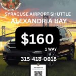 Syracuse Airport Shuttle Service to & from Alexandria Bay is $160